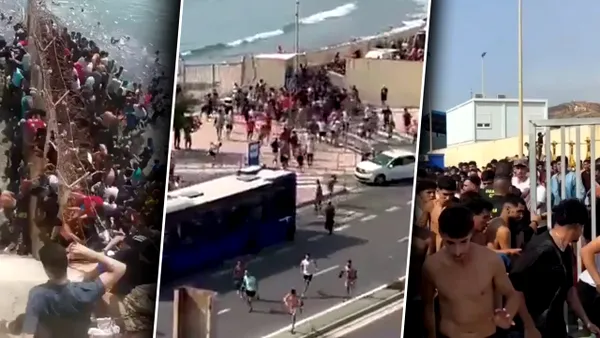 Avalanșă de migranți în Spania. Autoritățile au fost copleșite de numărul mare de persoane care au trecut granița din Maroc