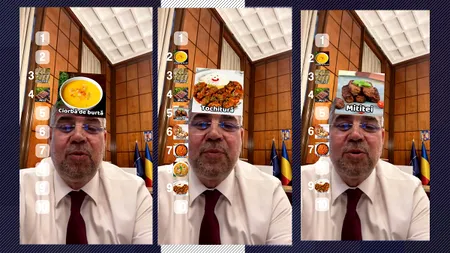 Marcel CIOLACU, filtru cu mâncare tradițională, pe TikTok. „Papanași, cea mai mare BOMBĂ calorică” / Ce fel de mici preferă premierul