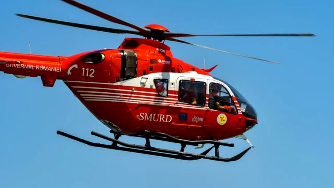 Accident cumplit în Dâmbovița. Două victime încarcerate sunt resuscitate. A fost solicitat elicopterul SMURD