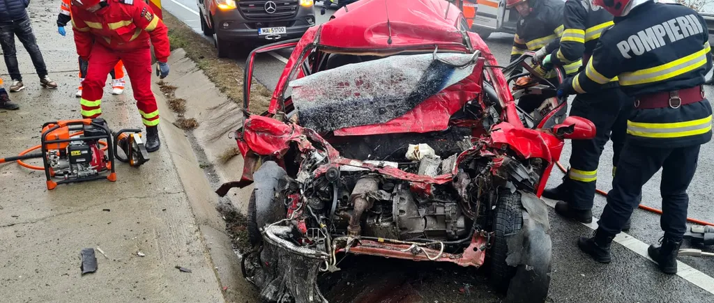 VIDEO | Accident groaznic în Mehedinți, cu doi morți, după o coliziune frontală