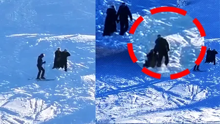 VIDEO. Pe pârtie, ca la mall. Turiști se plimbă pe pârtiile de ski ca pe podiumul de modă, punând vieți în pericol. Ce apel face Jandarmeria