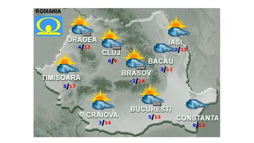 Cum va fi vremea în țară, în următoarele zile. Meteorologii au emis și prognoza de luni pentru București