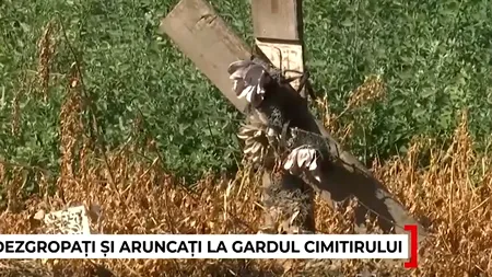 Descoperire macabră într-un cimitir din Brăila: un localnic a găsit OSEMINTE umane printre gunoaie