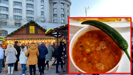 Câți lei costă o ciorbă de fasole cu afumătură, la Târgul de Crăciun din București. E mai scumpă decât la restaurant!