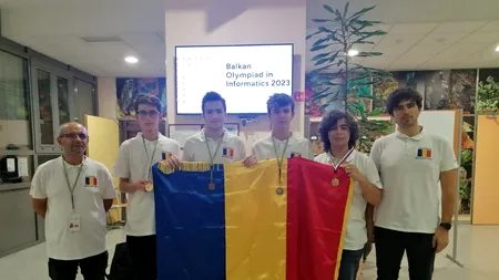 Performanță istorică pentru elevii ROMÂNI la Olimpiada Balcanică de Informatică. Două medalii de aur, una de argint și una de bronz