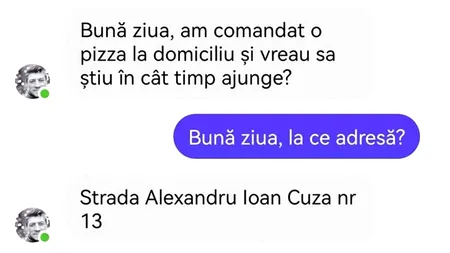 Bancul de joi | Pizza la domiciliu