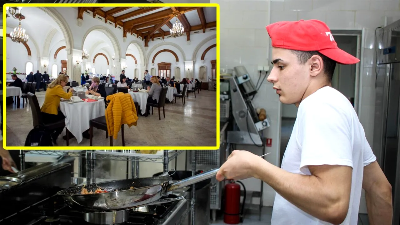 Nu e banc! Câți lei are salariu un simplu bucătar în cantina Parlamentului României. Primește și 551 ron 
