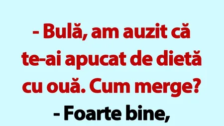 BANC | Bulă s-a apucat de dietă