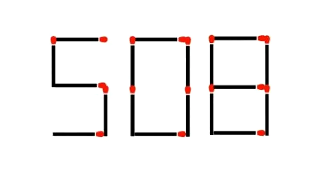 Test de inteligență | Care e cel mai mare număr posibil pe care îl puteți obține mutând un singur băț de chibrit?