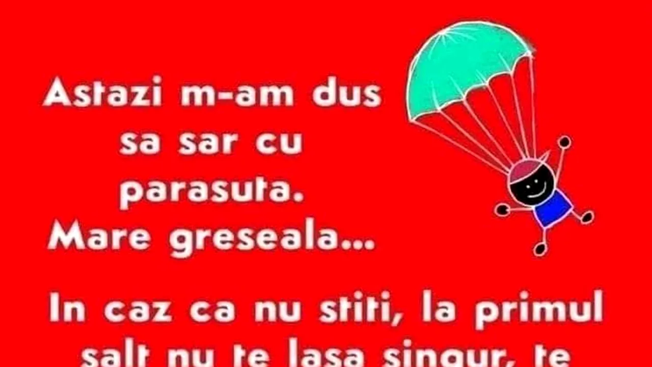 Bancul de duminică | Saltul cu parașuta