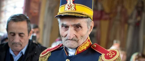 FOTO | Veteranul de război Irod Moisă, singurul militar român din Garda Regală rămas în viaţă, împlineşte 100 de ani