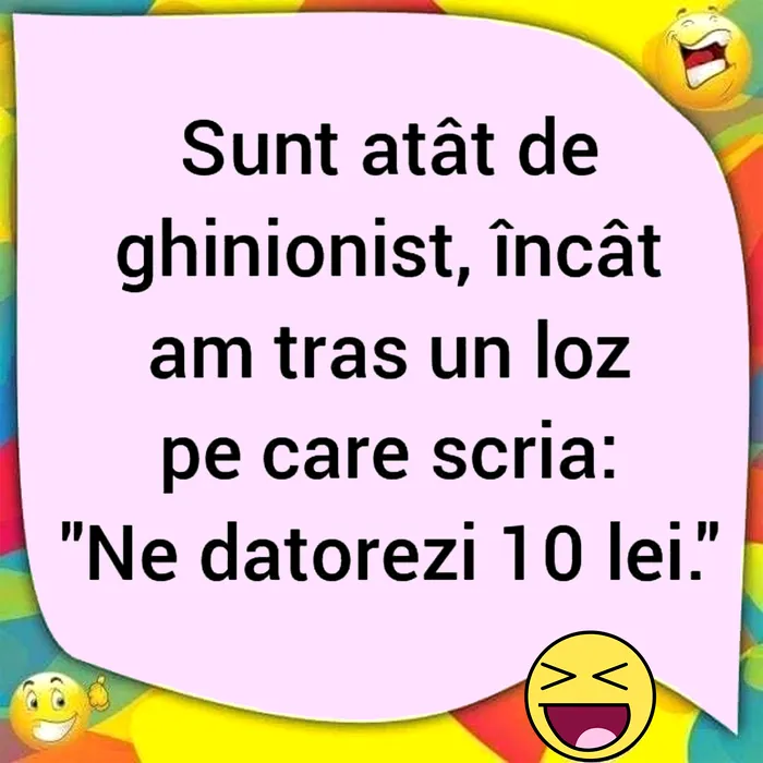 Bancul de marți | Culmea ghinionului la loz în plic