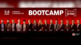 Vodafone Business lansează o nouă ediție a Bootcamp-ului „Deschis la Nou”: 2 zile de mentorat, 15 experți, 300 de antreprenori