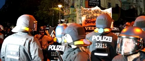 120 de polițiști răniți la Berlin, în timpul protestelor activiștilor de extremă stânga