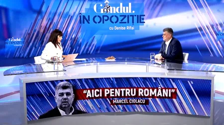 Marcel CIOLACU, „În Opoziție cu Denise Rifai”. “Voi fi un președinte care va sta lângă prim-ministru indiferent din ce partid va face parte”