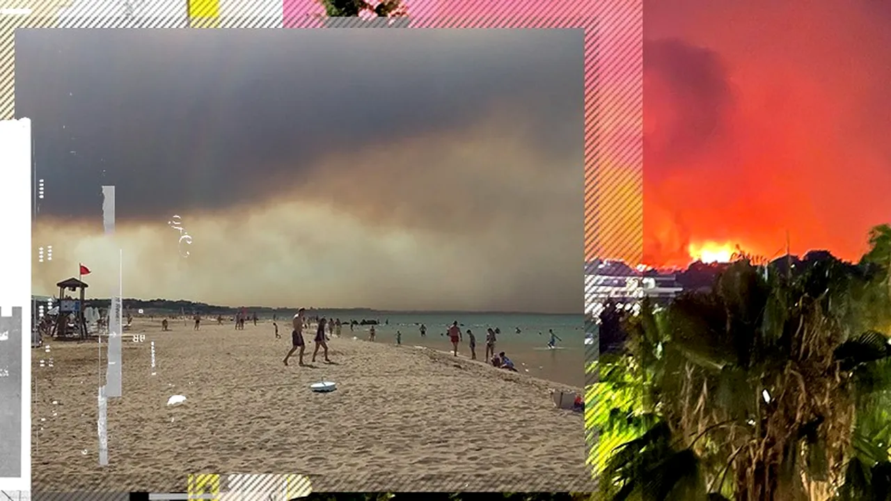FOTO | Incendiul de vegetație din Antalya nu a fost stins încă. Turist român: ”Parcă ar fi o eclipsă parțială de soare”