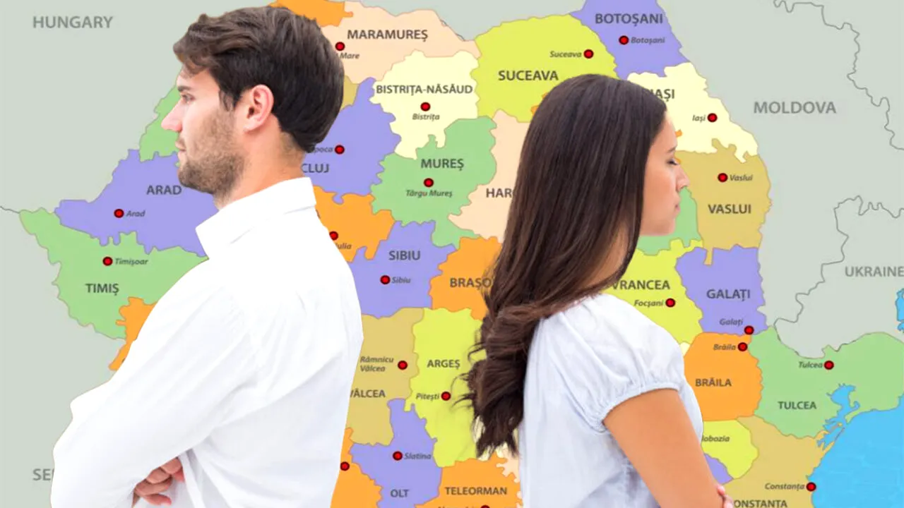 Orașul din România cu cele mai multe divorțuri în 2026: Una din 3 căsnicii s-a destrămat