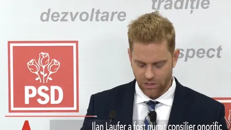 Ilan Laufer a fost numit consilier onorific în Guvernul Dăncilă