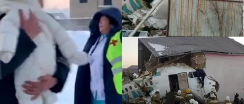 O minune după catastrofă. Un bebeluș a fost scos în viață din epava avionului prăbușit în <i class='ep-highlight'>Kazahstan</i> - FOTO


