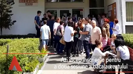 Înscrieri pentru a doua SESIUNE A BACALAUREATULUI