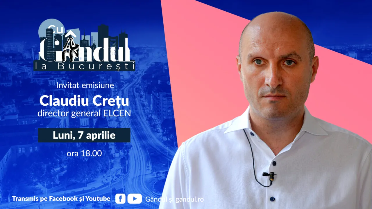‘’Cu Gândul la București’’ începe luni, 7 aprilie, de la ora 18.00. Invitat: Claudiu Crețu