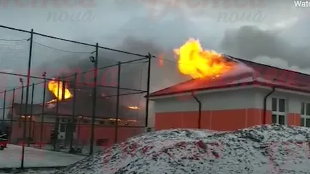Incendiu la o școala generală din județul Vaslui. Clădirea nu avea autorizație de funcționare privind securitatea la incendiu
