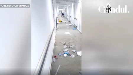 GÂNDUL LIVE. Un pacient cu Covid a devastat o secție a Spitalului din Craiova! Ce l-a scos din minți pe bărbat