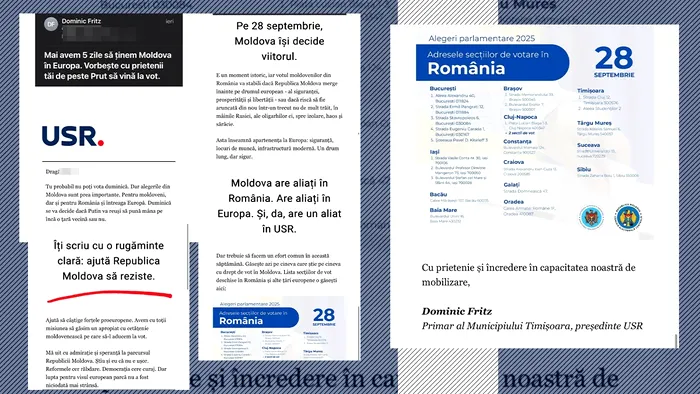 USR se implică direct, fățiș, agresiv în alegerile din Republica Moldova