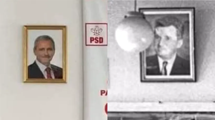 TOVARĂȘUL Dragnea îi veghează pe supuși. Filiala PSD Constanța are portretul liderului partidului pe perete. Ce, doamnă, e un lucru rău? Să-și pună și PNL o poză cu Orban
