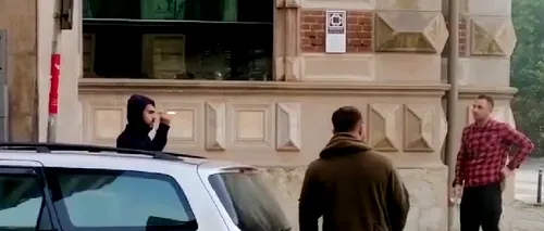 Un bărbat a amenințat cu un cuțit doi polițiști, îmbrăcați în haine civile, chiar în centrul Bucureștiului