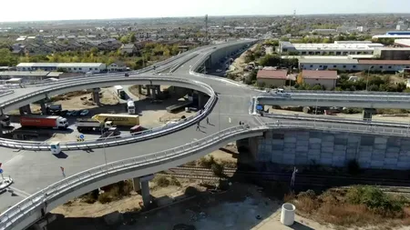 GALERIE FOTO | Au început pregătirile pentru darea în trafic a Pasajului Domnești, de pe Centura Capitalei. Cum arată acum construcția