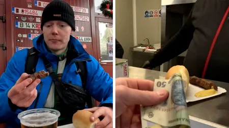 Acest vlogger danez a comandat un singur mititel în Piața Obor. Câți bani i s-au cerut
