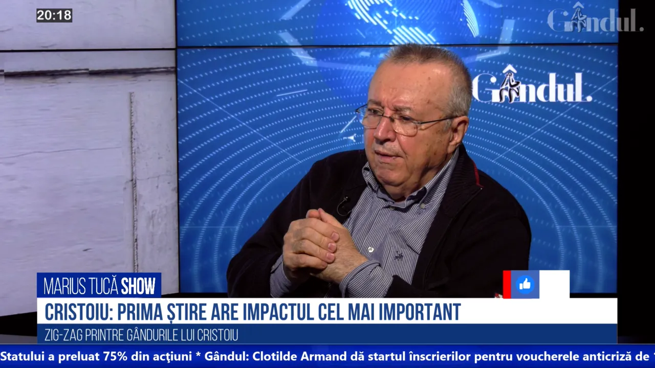 VIDEO | Ion Cristoiu: Prima știre are cel mai mare impact / Prezența politicienilor pe rețelele sociale nu înlocuiește declarația clasică