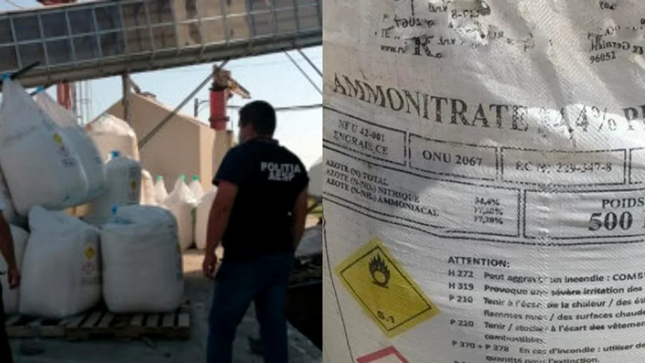 După explozia din Beirut, tot mai multe nereguli ies la iveală în România! Polițiștii au descoperit 29 de tone de azotat de amoniu depozitate necorespunzător în portul Brăila