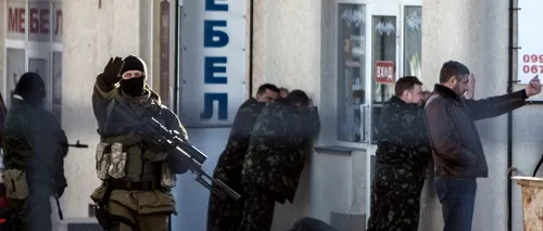 ULTIMA ORĂ: O a doua victimă în Crimeea. Un paramilitar prorus a fost ucis în Crimeea, după ce în cursul după-amiezii un militar ucrainean fusese împușcat