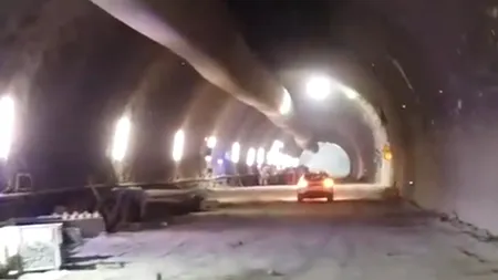 Imagini spectaculoase cu TUNELURILE Autostrăzii Sibiu-Pitești, în fază avansată. Progres major în străpungerea Carpaților