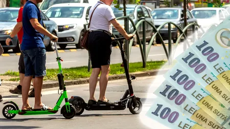 Circuli cu trotineta în oraș? Greșeala care îți poate aduce o amendă de până la 2.000 de lei