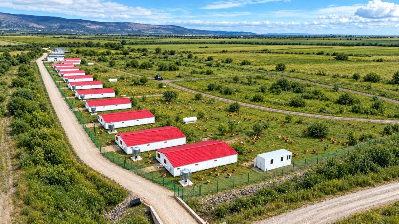 Carmistin The Food Company crește producția de alimente organice, prin deschiderea unei noi ferme de pui de carne BIO, la Săhăteni
