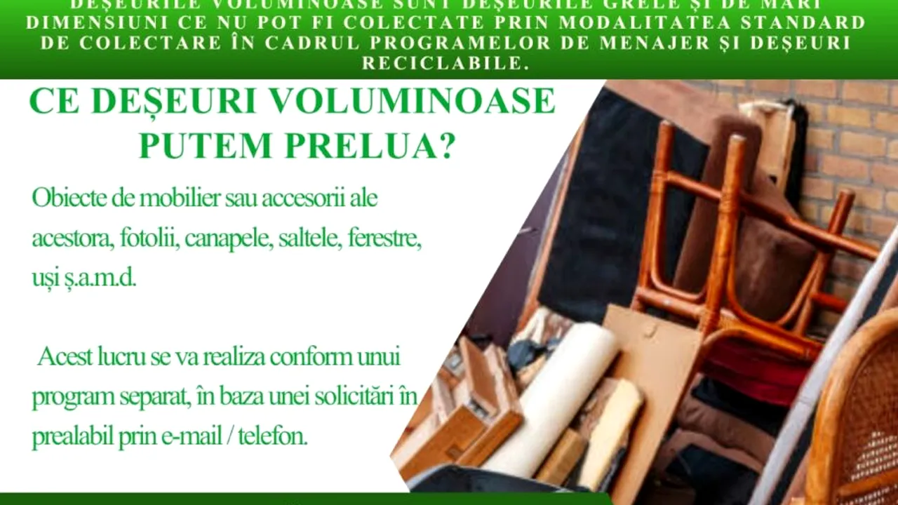 (P) Salubrizare S5. Cum reciclăm deșeurile voluminoase