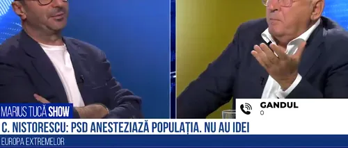 VIDEO Nistorescu: „Populația României este anesteziată de acest „să ni se dea, să primim”. Avem un stat care format din 1,5 milioane de oameni care nu fac nimic și care iau la bani de rup”