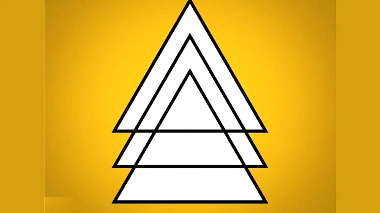 Test IQ exclusiv pentru genii | Câte triunghiuri sunt, în total?