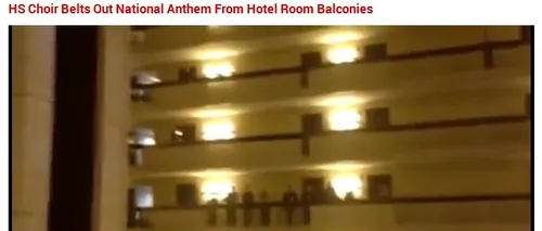Toți oaspeții unui hotel din SUA au ieșit, la oră fixă, la balcon. Continuarea a devenit virală pe Internet. Retrospectivă 2014