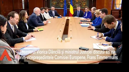 Premierul Dăncilă și ministrul Justiției discută azi cu prim-vicepreședintele Comisiei Europene. Tudorel Toader: Îi voi cere lui Timmermans să depășim faza ÎNGRIJORĂRILOR și să discutăm PUNCTUAL