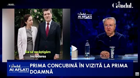 Ion Cristoiu: „Mirabela e bărbatul în casă / Ea e stâlpul”