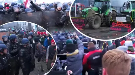 Fermierii se bat cu forțele de ordine în fața Parlamentului European. Acordul Mercosur blochează Strasbourg. Sunt și 200 de români plus Diana Șoșoacă