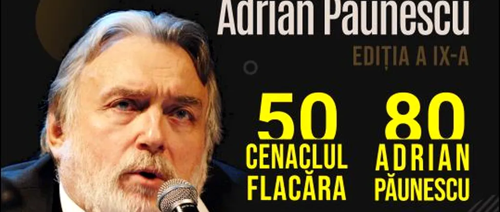 Fundația Culturală Iubirea organizează cea de-a IX-a ediție a Festivalului Internațional Adrian Păunescu