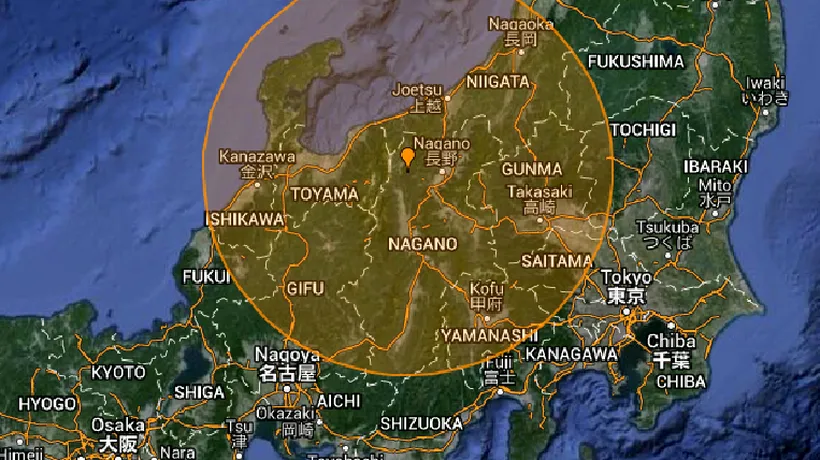 Cutremur cu magnitudinea de 6,8 în Japonia 