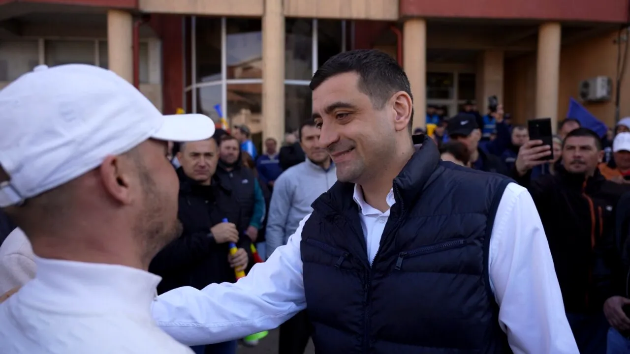 George Simion, alături de minerii din Gorj: „Ceea ce se întâmplă la CE Oltenia este un atentat la siguranța națională”