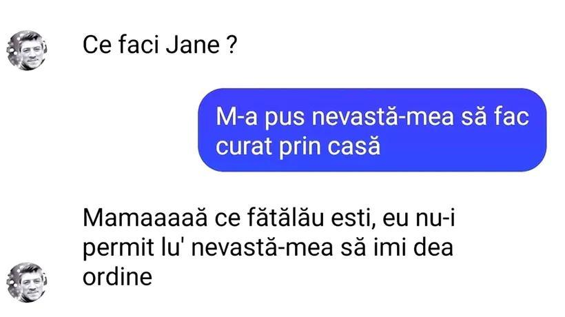 BANC | „M-a pus nevastă-mea să fac curat prin casă”