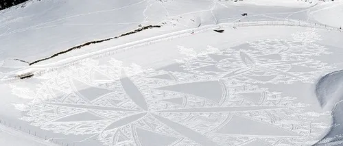Cine se află în spatele formelor geometrice misterioase trasate în zăpezile Alpilor Francezi